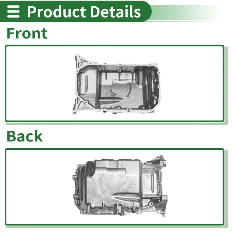 Honda CR-V 2012-2014 - 1 x Aluminum Silver Tone Engine Oil Pan