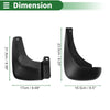 Hyundai Elantra (2007-2010) with Mount Accessories Mud Flaps Splash Guards