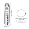 Harley Exhaust Heat Pipe Shield Curved with Hole Silver Tone