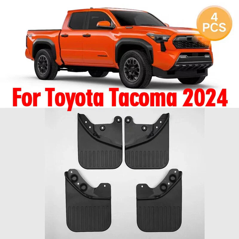 Toyota Tacoma 4x Mudguards Mud Flaps Splash Guards (2024–2025)