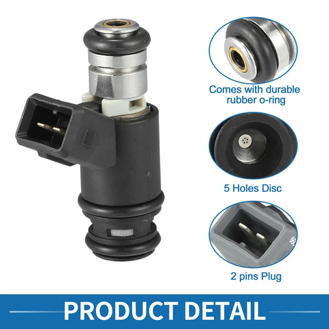 VW Golf 1992-1997 2.8 VR6 Black Fuel Injector 2 x