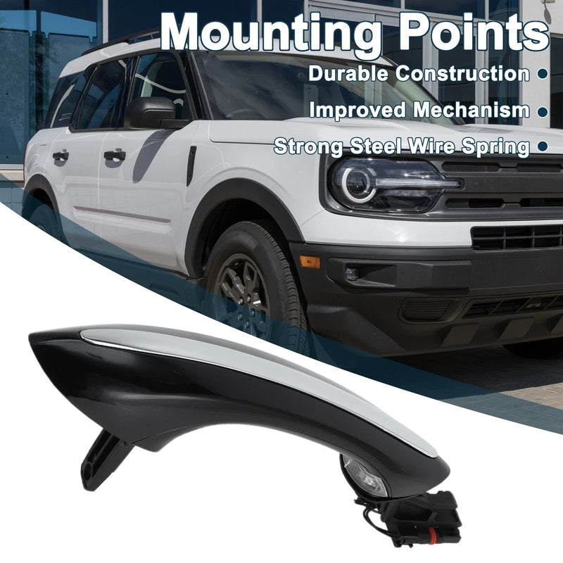 BMW F07 F10 Black Silver Tone Rear Right Exterior Door Handle