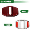 BMW 1 Series 2 Series X5 Red 4 x Car Door Latch Lock Cover Protector