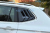 VW Tiguan Glossy Black Rear Window Triangle Louver Cover Trim (2018-2024)