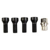 Wheel Locking Bolts 4pc LUG NUTS Silver Stainless Steel