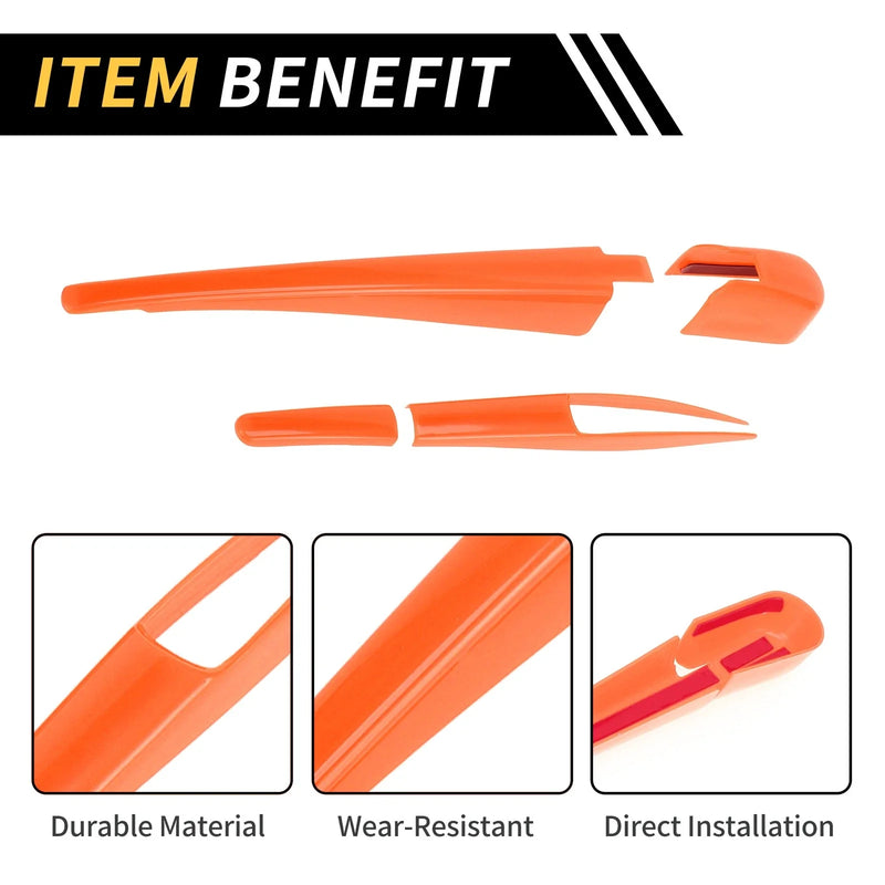 Jeep Wrangler JL JLU Rear Window Wiper Arm Blades Cover (2018-2024)
