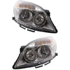 Headlight Set For 2007-2009 Saturn Aura Halogen Left and