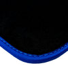 BMW 8 Series G15 Coupe 2 x (2018-2024) Blue Trim AutoWin Black Floor Mats