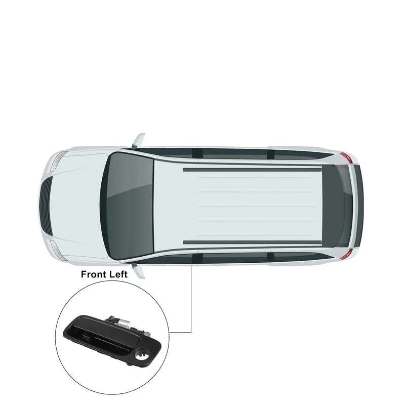 Toyota Camry Black Front Left Driver Side Exterior Door Handle (2007-2011)