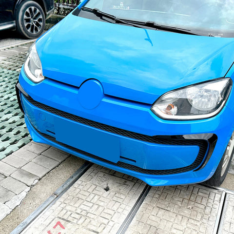Volkswagen Up 2 x Gloss Black Front Bumper Side Air Vent Trim (2011-2015)