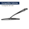 Dodge Nitro Rear Windshield Wiper Blade Arm Set 10 Inch (2007-2009)
