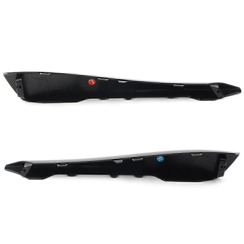 Jaguar XF Black Front Bumper Side Grille Insert Covers (2012-2015)