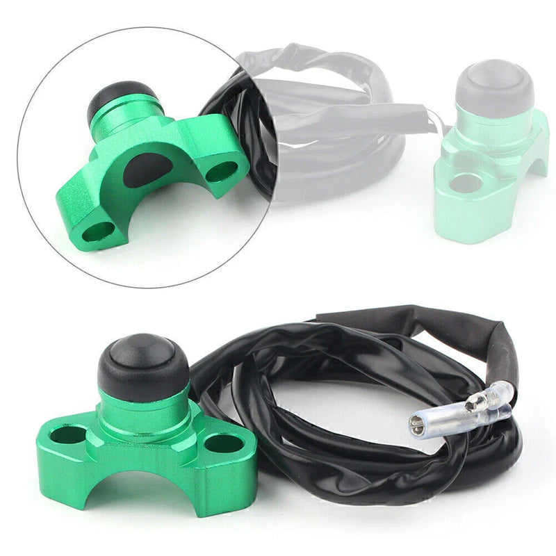 Dirt Bike Quad ATV Green CNC Engine Stop Start Kill Switch Button