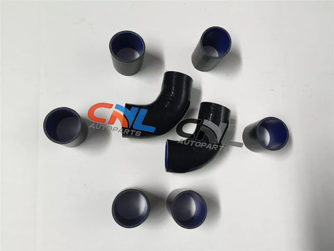 3" 76MM Universal Black T-Clamp Kit 16 x Aluminium Turbo Intercooler Pipes