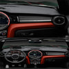 Mini F55 F56 Carbon Fiber Center Instrument Panel Trim Cover (14-22)