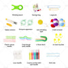Beginners 58PCS Crochet Kit with Yarn & Rubber Grips