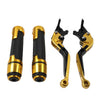 BMW S1000R S1000RR Gold Extendable Brake Clutch Levers Grip Set (2010-2023)