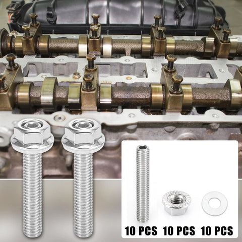 Honda Acura B C D F H K Series Engines 10 x Exhaust Manifold Bolt Studs