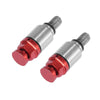 Honda Yamaha Red M5x0.8 Motorcycle Screw Fork Air Bleeder Valve