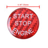 BMW E90 E92 E93 Z4 Carbon Fiber Red Engine Start Stop Button Ring
