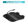 Mercedes-Benz A1178851222 Glossy Black Front Bumper Tow Hook Cover