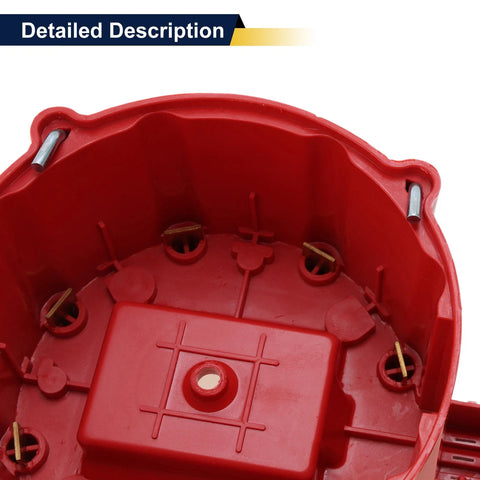 Chevy & Ford - 1 Set Red Metal Ignition Distributor Cap