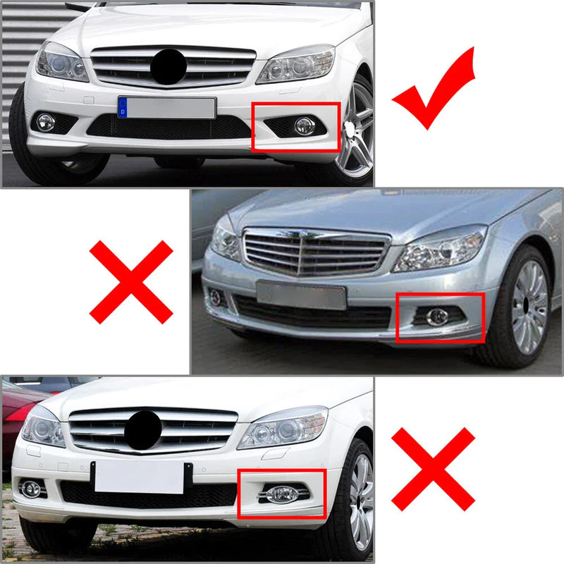 Mercedes C-Class W204 Front Bumper Fog Lights (2008-2014)