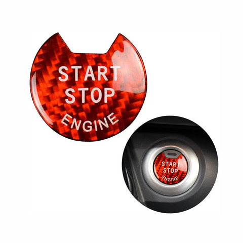 Nissan Infiniti Carbon Fiber Engine Start Stop Push Button Cover