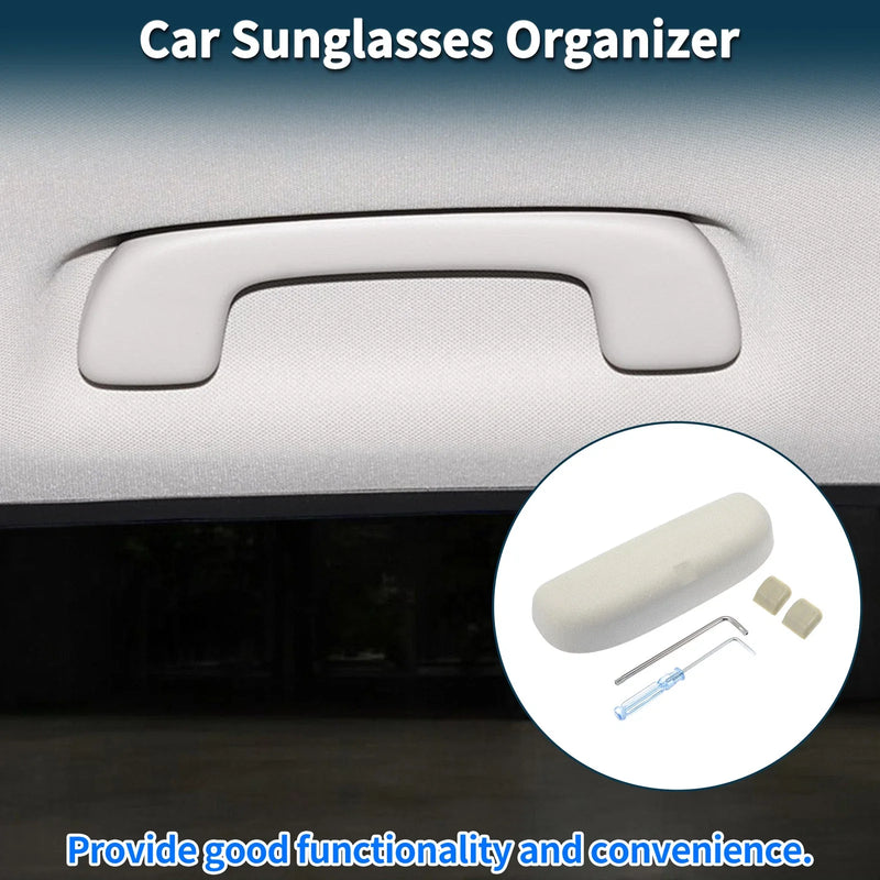Porsche Macan Eyeglasses Holder Storage Box Suede Beige Sunglasses Case