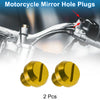 Motorcycle Mirror Hole Plugs Left Hand M10x1.25 Motorcycle Screws