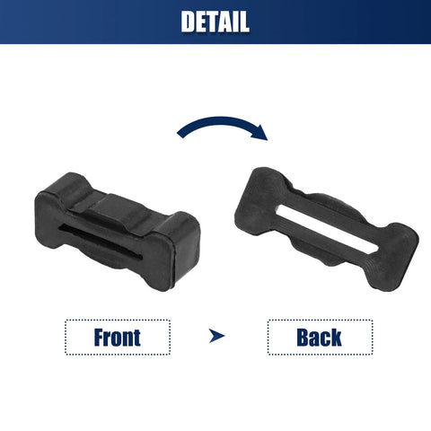 Chevrolet S10 GMC Sonoma 15726082 Rubber Black 1 x Pair Latch Bumpers