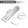 Universal Motorcycle Exhaust Muffler Pipe / 225x60mm / Heat Shield