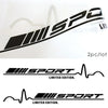 Car SUV Side Racing Sport Vinyl Decal Stickers Black Left & Right 78x11.5 cm