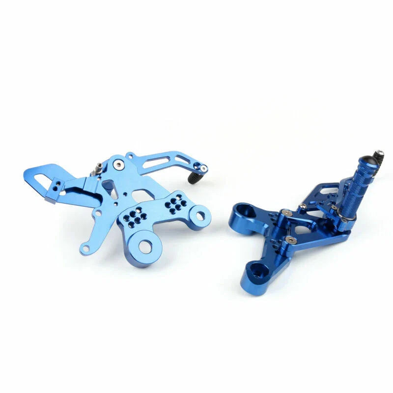 Yamaha MT-09 FZ-09 Footpegs Rearset System Blue (2014-2016)