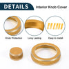 Land Rover Range Rover Evoque Media Knob Covers 4 x Gold Tone (2012-2018)