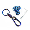Vehicle Key Cover Shell + Key Ring Aluminum CNC Key Head