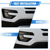 Ford Explorer (2011-2015) White Front Bumper Tow Hook Cover