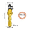 Motorcycle Set M10x1.25 Master Cylinder Bleeder Screw Cap Washer Gold Tone