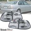 Honda Civic EJ EK EK3 EK4 4DR Clear White Rear Tail Light (1999-2000)