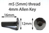 Motorcycle 8x Frontscheibe Edelstahl Schrauben & Gummi Muttern Set Windschild
