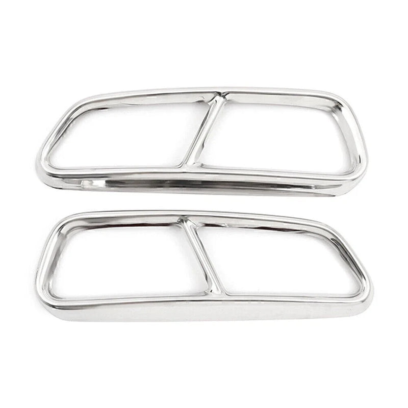 Audi A6 S6 Stainless Steel Exhaust Muffler Tail Pipe Trim Cover (2015-2018)