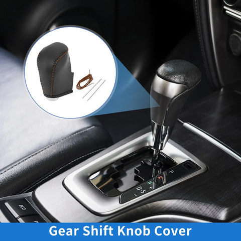 Nissan Altima (2019-2024) Black Brown Car Gear Shift Knob Cover