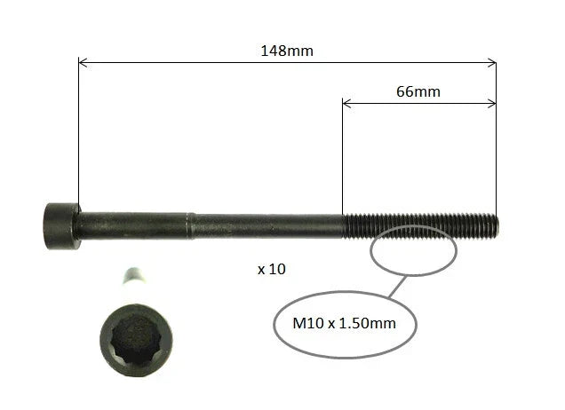 TOYOTA COROLLA CYLINDER HEAD BOLT SET