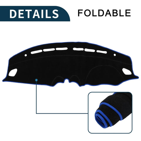 Suzuki Swift Sport (2018-2019) Black Blue Dash Cover Mat