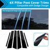 Dodge Charger 6 x Glossy Black Pillar Post Covers (2011-2021)