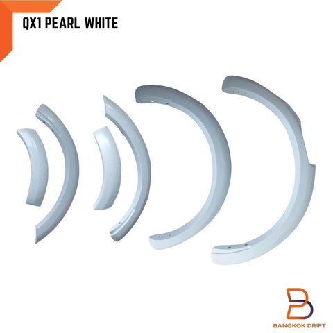 Nissan Navara D23 White Pearl QX1 Fender Flares (2021-2023)