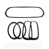 Mini Cooper S F55 F56 F57 5 x Black Front Bumper Grill Covers (2014-2023)