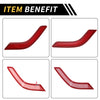 Jeep Red Carbon Fiber Front Rear Door Handle Panel Bezel Cover Trims