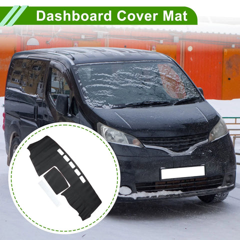Nissan NV200 (2010-2016) Black Red Dashboard Cover Mat