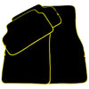 BMW X1 Series E84 SUV (2009-2015) Yellow Trim AutoWin Black Floor Mats